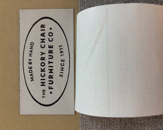 Grey (Hickory Chair Furniture Co) 9’ sofa
110”L 32”d 30”t.  $3,500.00