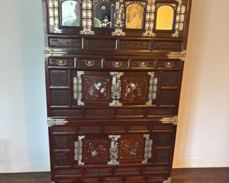 Old Authentic Korean 3 piece Chest 40.5”w 19.75”d 72”t.       $450.00