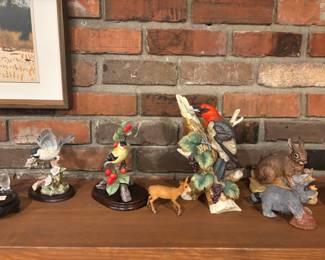 Collectible bird figurines by Andrea