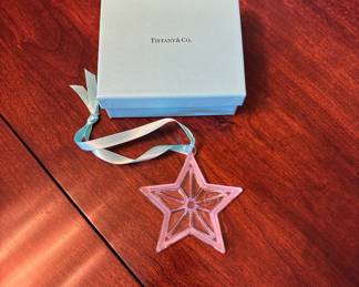 Tiffany & Co Star crystal ornament $80.00