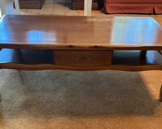 Rectangular coffee table--needs refinishing