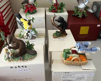 Lenox collectible birds and Woodland Animals