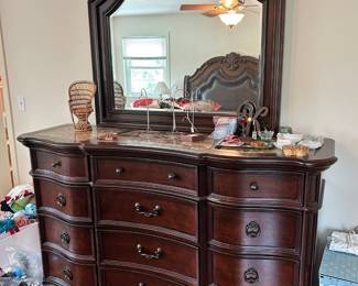 Large Dresser with Mirror
Good condition with some small imperfections.
6’ long x 23” deep x 44” tall to top of dresser + 44” to top of mirror
Located upstairs- must be able to move down and load yourself