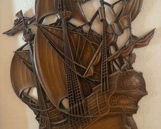 Christopher Columbus Ship wall mount
