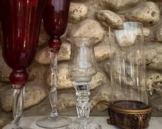 Glass Candle Holders