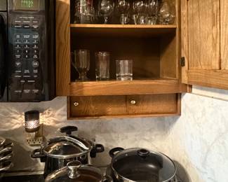 Pots and Coca cola glasses