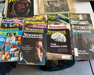 1960s NEWSWEEK magazine key event issues. Kennedy, Moon Landing, 60s Cultural Revolution