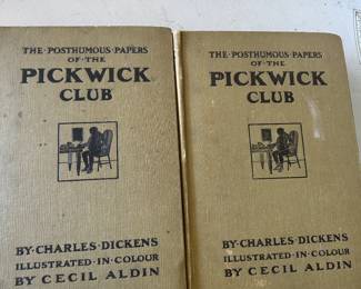 1910 - Pickwick Club Volumes 1 & 2 Charles Dickens