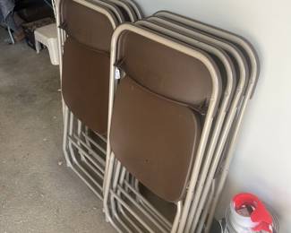 Lot of (8) folding banquet chairs