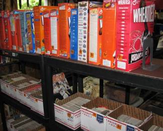 vintage Wheaties boxes with sport players