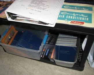 more coin books, vintage Coleman camper decals