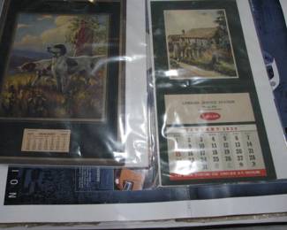 1930's gas station calendars