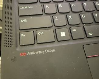 Think Pad 30th anniversary carbon laptop