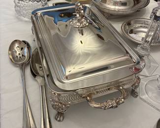 Silverplate serving pieces