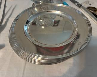 Sterling silver dessert plates