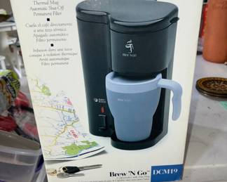 New coffee maker plus several other Mr. Coffee and some used
