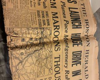 old newspapers 1930's & 40's 