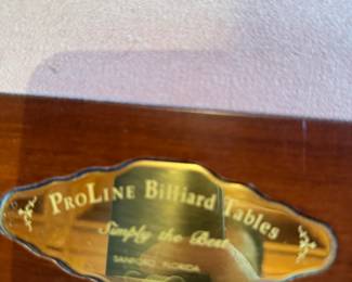 ProLine Billiard Tables - Simply The Best