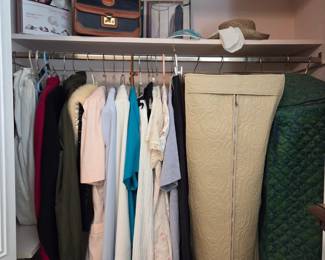 Ladies clothing & Hanging Garment bags