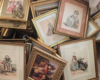 loads of framed decorative art