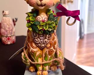 Jim Shore Heartwood Creek Santa Claws Christmas Cat Figurine