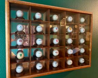 Golf Balls in Shadow Box