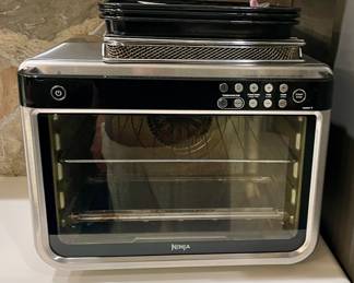 Ninja DT201 Foodi 10-in-1 XL Pro Air Fry Digital Countertop Convection Toaster Oven with Dehydrate and Reheat, 1800 Watts, Stainless Steel Finish