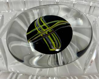 Vintage Kosta Boda Ateljo Art Glass Paperweight