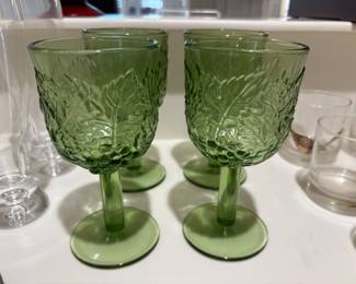 Napa Sage Green by WILLIAMS-SONOMA with embossed Grapes & Leaves