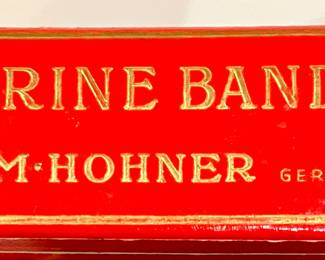 Marine Band M. Hohner harmonica made in Germany in the key of C
