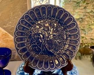 Beautiful blue dessert plates