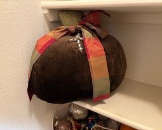 Plush Brown Pumpkin Fall Decor