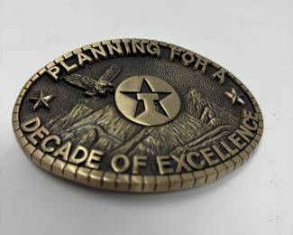 Texaco Brass Belt Buckle