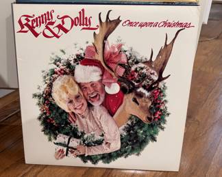 Kenny & Dolly once Upon a Christmas Vinyl Record Album LP