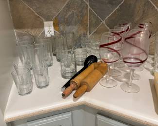 Rolling Pins & Glassware