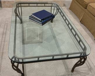 Glass & Metal Coffee Table