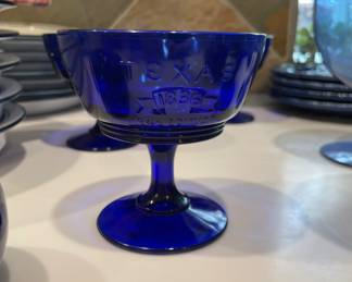 Texas Centennial Dessert or Champagne Glasses
