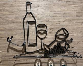 Metal Wine Glass Wall Holder