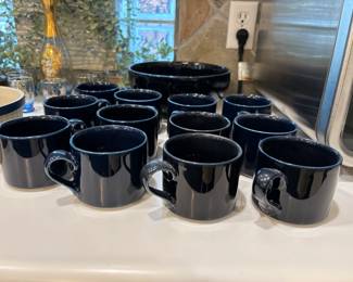 Blue Ceramic Coffee Cups