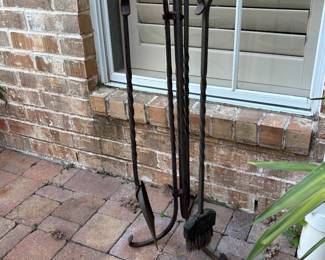 Wrought iron Fireplace Set