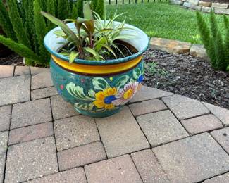 Outdoor Painted Pots