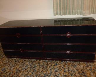 contemporary dresser(needs a little tlc on edges)