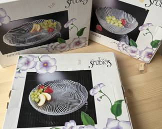 set of serving dishes