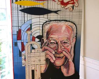 Viktor Schreckengost huge 100th birthday card, made by Cleveland Institute of Art students and purchased from me at Viktor’s estate sale a few doors down, some years ago. 