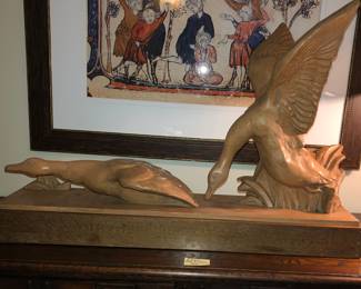 Ceramic sculpture of Geese ca. 1930