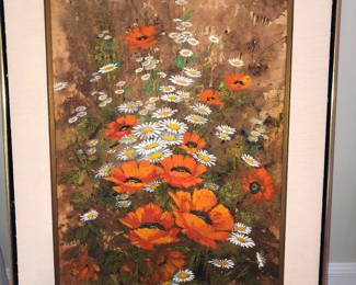 Szabo floral painting, Cleveland 