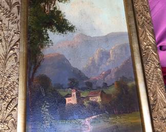Antique Alpine oil 