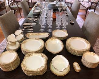 Fine China service for about 13