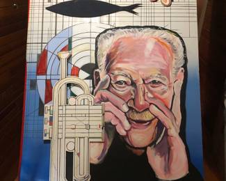Viktor Schreckengost huge birthday card, made by Cleveland Institute of Art students and purchased from me at Viktor’s estate sale a few doors down, some years ago.