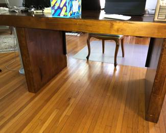 Amish made small dining table-with 4 matching chairs & bench